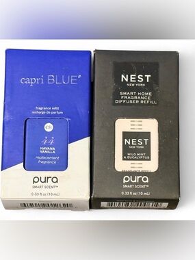 Pura Havana Vanilla & Mint and Eucalyptus Refills